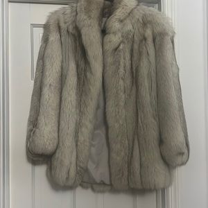 Fox fur coat